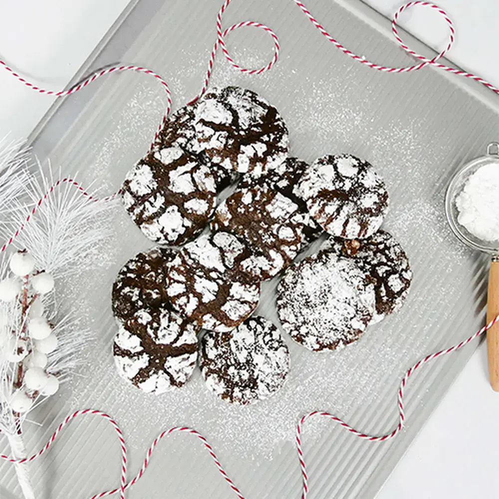Chocolate Crinkle Cookies